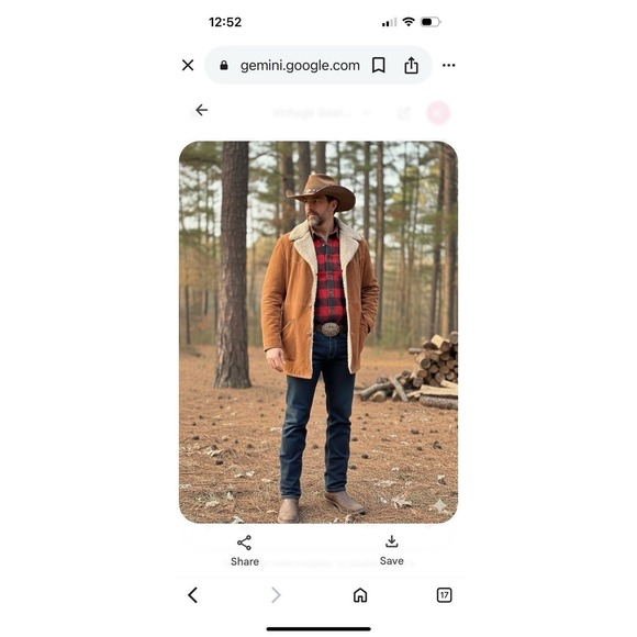 Vtg 70's Suede Rancher Coat Mens 44T Tall Brown Western Cowboy Marlboro Man EUC - Picture 3 of 16